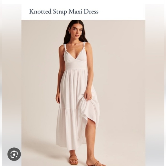 BNWT Abercrombie & Fitch Knotted Maxi Dress - Picture 4 of 4